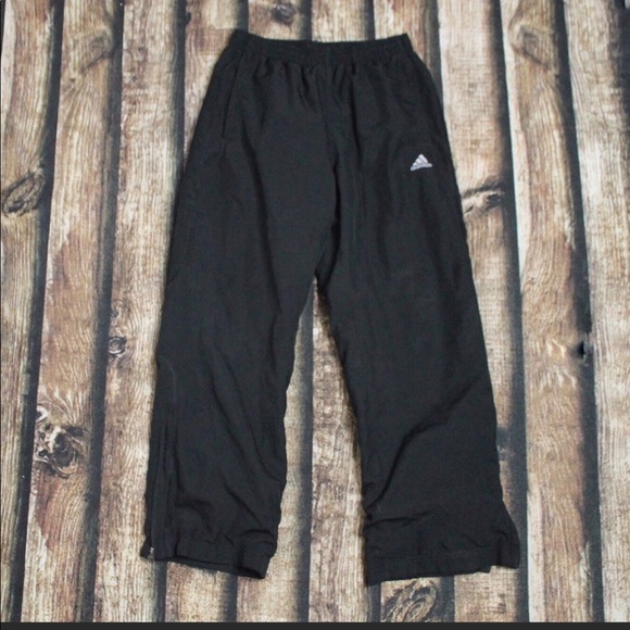 🎀3/$30 Adidas Black Splash Pants Size Medium - Picture 1 of 2